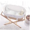 Kisangel 2Pcs Imitation Silk Bassinet Sheets for Newborns Soft Smooth