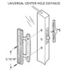 ALLYWASAI Patio Sliding Patio Door Handle Set with Mortise Lock,