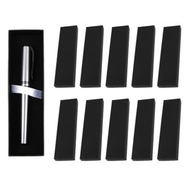 Pack of 10 Pen Packaging Box 18 x 5.2 x 2.5 cm, Ballpoint Pen Boxes Empty, Jewellery Box Small for Necklaces, Paper Retail Gift Box for Watches Stationery (B)