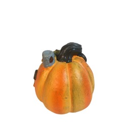 Mini Fairy Garden Cottage Garden Gnome Village Statues (Pumpkin)