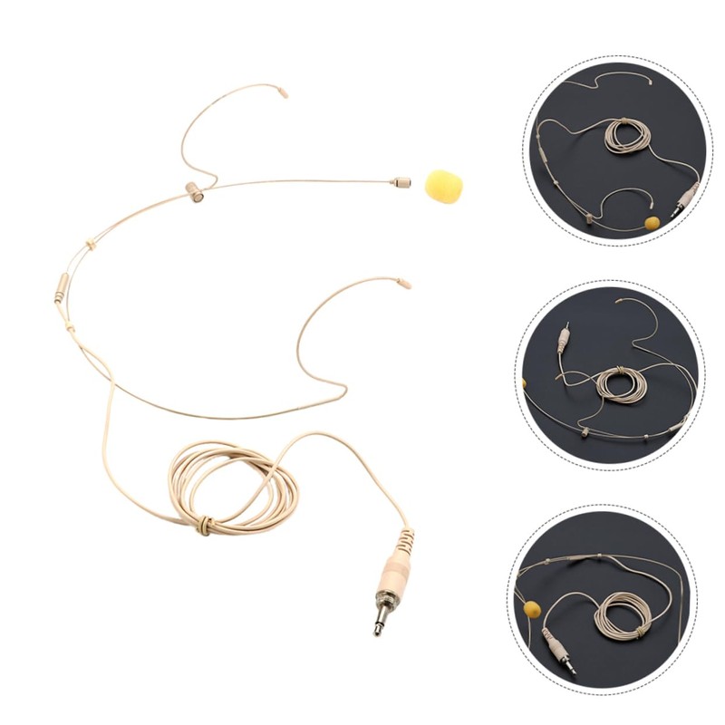 WHAMVOX Omnidirectional Headset Microphone Screw Lock Connector Sound Earhook Design