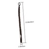 Beavorty Long Straight Braided Ponytail Extensions for Women Deep Brown