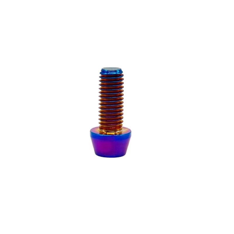 RISON-Titanium Pack of 5 Titanium Bicycle Stem Screws M5, Bicycle