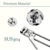 VIXEL Multipurpose Stainless Steel Can Opener and Adjustable Jar Opener
