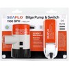 SEAFLO 01-Series 1100 GPH Bilge Pump with 01-Series Bilge Pump