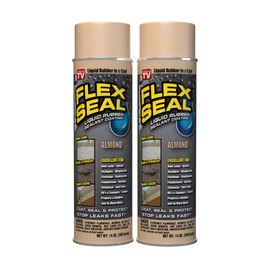 Flex Seal Spray Rubber Sealant Coating, 14-oz, Almond (2 Pack) 