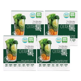 Mountain village Sanmaeul Gandan Tok Vegetable Tok 30p, 45g, 4 packs / 산마을 간편톡 야채톡 30p, 45g, 4개