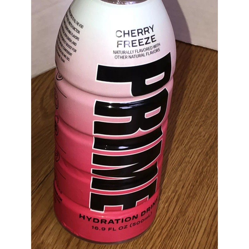 PRIME Hydration Drink CHERRY FREEZE Limited Color Change Label 16.9oz