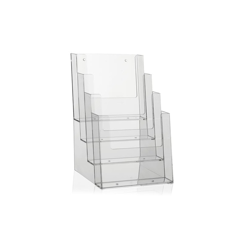 Brochure Holder A5 4-Tier Leaflet Stand Flyer Stand