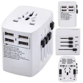 Maple Leaf Travel - Universal Travel Adaptor with 4 USB Ports