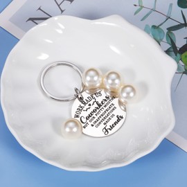Coworker Gifts for Women Men Boss Coworkers Christmas Funny Keychain for Workmates Leaving Going Away Birthday Office Party Appreciation Gift Farewell Retirement Presents for Colleague Him Her