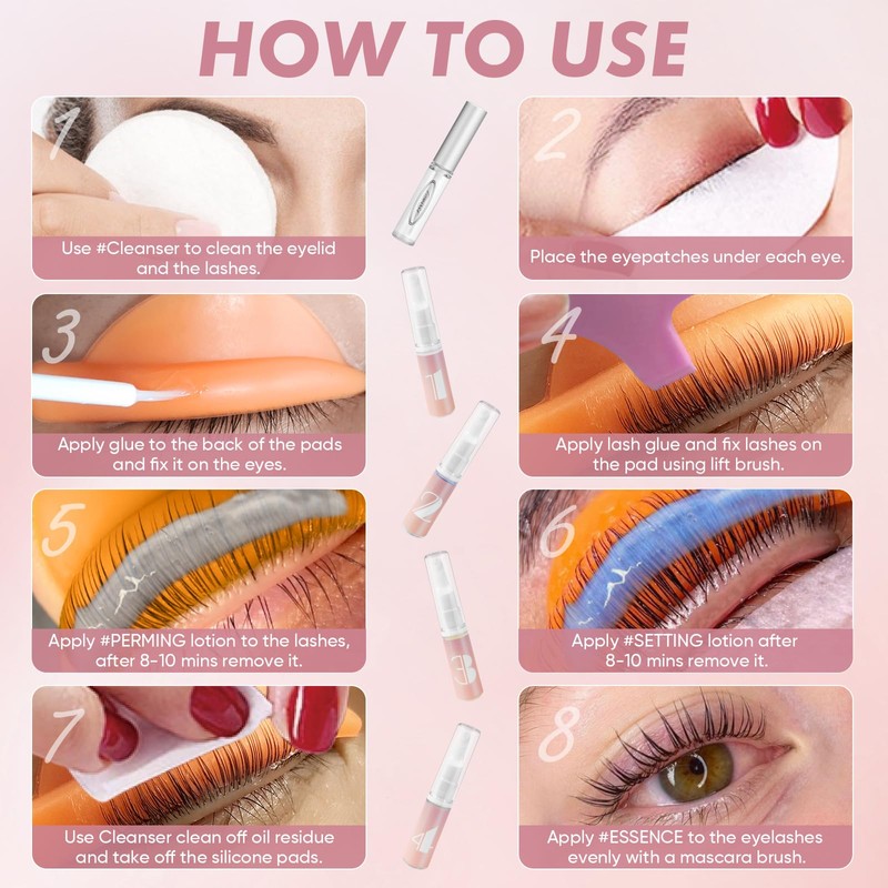 Lomansa Lash Lift Kit Eyelash Perm Kit Instant Lifting Curling