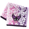 ANNA SUI (アナスイ)大判 タオルハンカチ（28cm）バタフライアップリケ (パープル) 婦人 レディース タオル ハンドタオル 109307-0013-03