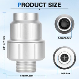 Upgraded 85470 Washing Machine Water Filter,Micron Down Sediment Filter,85470 inline Filter Head Compatible with Most Standard Washers,Made of Aluminum Alloy(with Replacement Filter)