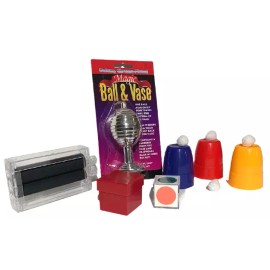 Unbranded BEGINNER MAGIC TRICK KIT #4 Money Maker Printer Vase Cups & Balls Set Vision Box