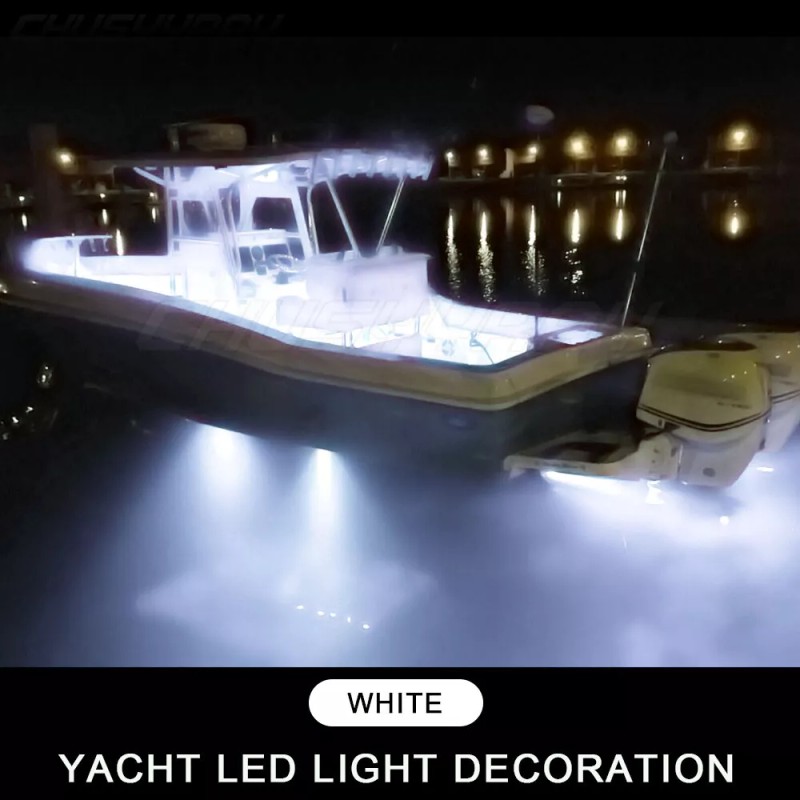 CHUSYYRAY RGB LED Boat Light Deck Waterproof Bow Trailer Pontoon