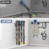 WALMANN Garage Storage Organization Wall Ski Rack 4 Pairs of