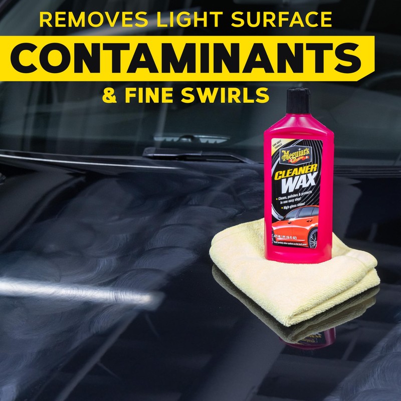 Meguiar's Cleaner Wax - Liquid Car Wax, Cleans, Polishes and