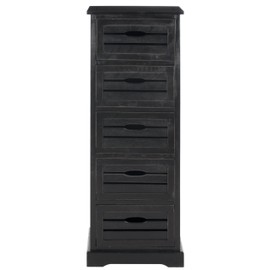 Safavieh American Homes Collection Sarina Black 5-Drawer Cabinet