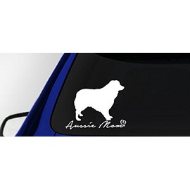 Aussie Mom Decal Vinyl Sticker|Cars Trucks Vans Walls Laptop| White |5.5 x 4.5 in|LLI041