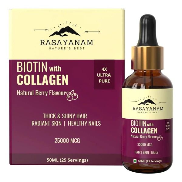 India Biotina Líquida Y Colágeno Crecimiento Cabello