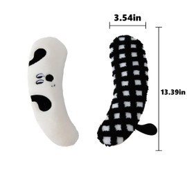 Plush Toilet Seat Cover for U/O/Y Shape, Cute Dog Smile, Black White Checkered Bathroom Mat, Soft Warm Thick Pad, Non-Slip Washable Universal Fit, Cozy Winter Toilet Cushion, Easy Install Handle
