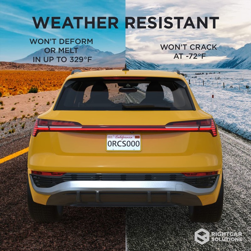 Rightcar Solutions Silicone License Plate Frame | The Original Premium