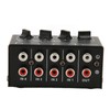 Passive Mixer 4 Channel Line Mixer Mini Sound Mixer Stereo