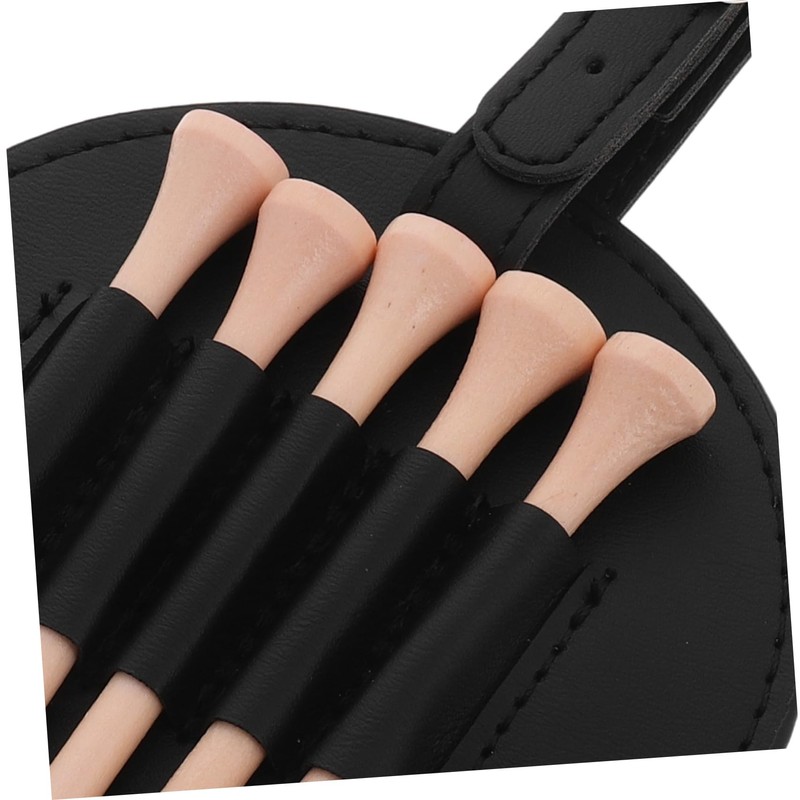 BIUDECO Elegant Pu Leather Golf Tee Holder Bag Storage Case