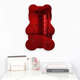 4ArtWorks - 12" x 19" Acrylic Gummy Bear Wall Art Mirror, Baby Candy Theme Room Decor, Candies Nursery Decor, Kids Colorful Mirror, Gummy Bear Wall Art Decor