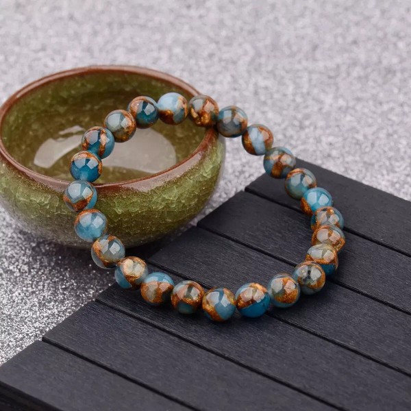 UhMAZING Bracelet Tiger's Eye Blue Aventurine by UhMAZING - Natural