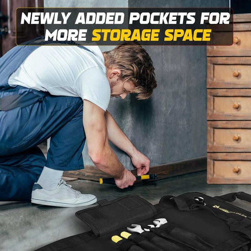 Electricians & Mechanics Portable Tool Roll Bag - Portable Design