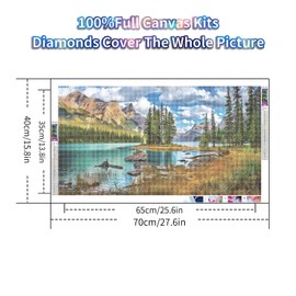 YALKIN Square 5D Diamond Painting Kits for Adults, Large Diamond Art Kits Full Drill Diamond Painting Kit for Adult Beginners, DIY Crystal Picture Art for Home Wall Decor 40x70CM/15.8x27.6in