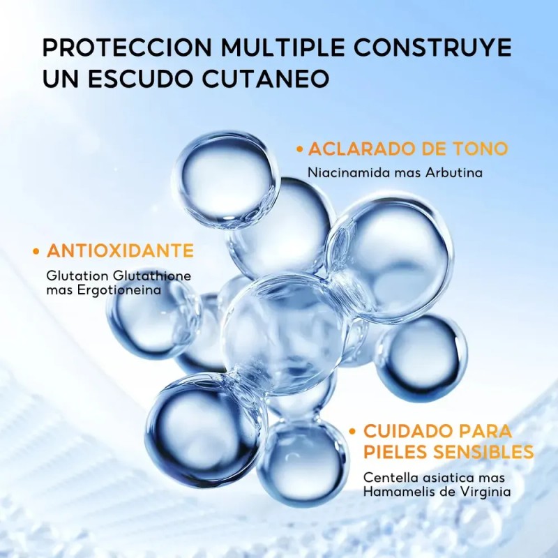 PAPA FEEL Protector Solar Fps50 PA++++ Con centella, Niacinamida, glutathione,