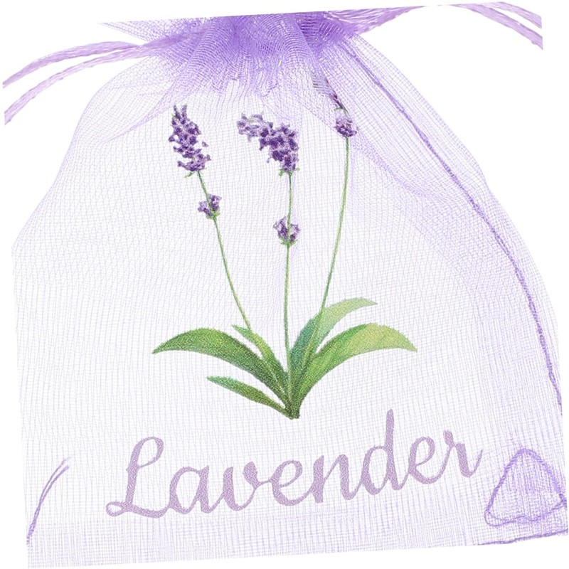 ULTECHNOVO 50pcs Lavender Sachet Bags Empty Drawstring Mesh Pouches for