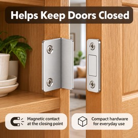 Invisible Magnetic Door Catch Latch for Cabinets – Discreet Door Closure Hardware