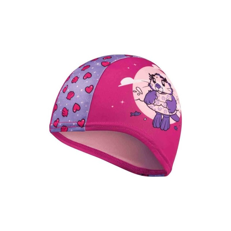Speedo Pink Printed Polyester Swimming Cap 2-6 Years, Aria Miami