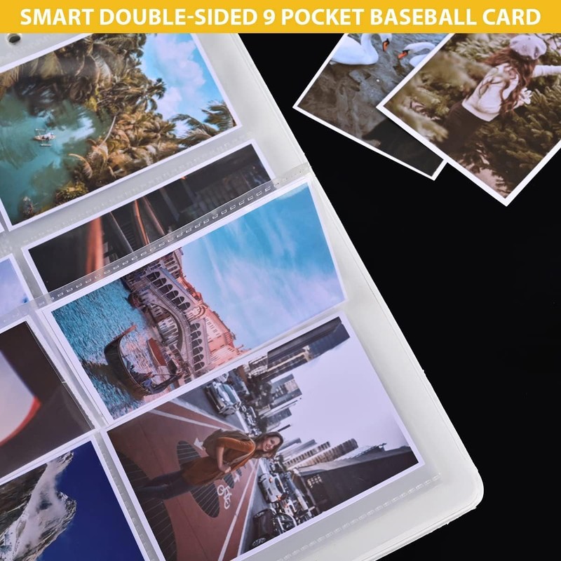 50 Pack,9 Pocket Page Protector, Trading Card Sleeve, Baseball Card