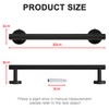 30 cm Bath Towel Bar, Stainless Steel Matte Black Towel