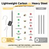 Lightweight Sheep Catcher Hook, 45"Carbon Shaft Leg Neck Goat Grabber