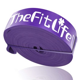 TheFitLife Resistance Pull Up Bands - Pull-Up Assist Exercise Bands, Long Workout Loop Bands for Body Stretching, Powerlifting, Fitness Training, Bonus Carrying Bag and Workout Guide (Purple)