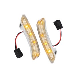 VekAuto Car LED Front Left Right Side Mirror Turn Signal Light Fit for Chrysler Town Country - Pack of 2 Silver Tone Auto Accessories
