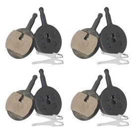 sourcing map 4set Disc Brake Pad 0.94" x 1.46" Semi-Metallic Bike Brake Pads with Spring for BB7 M355 M446 M640 Mountain Road Bikes, Black