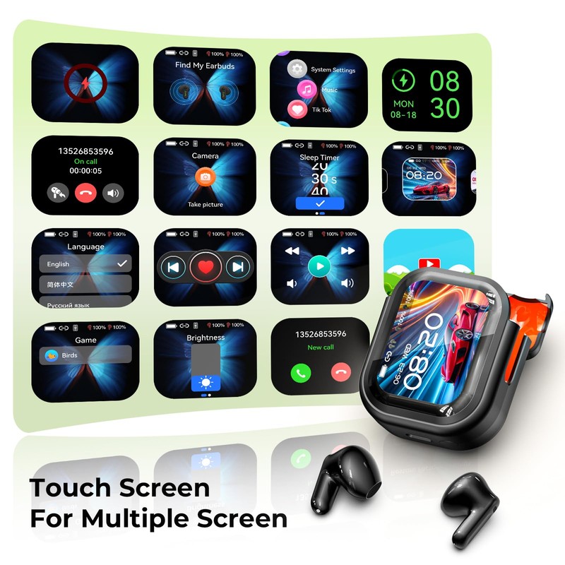 NE20 AI Translation Earbuds Real Time, 165 Language Translator Earbuds,
