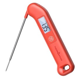 Termómetro profesional de carne digital, precisión certificada NIST de ± 0.5 ℉, termómetro de lectura instantánea para cocinar a la parrilla, totalmen