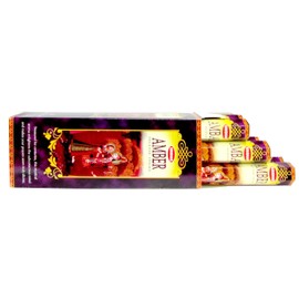 Krishan Amber Incense Sticks 240 Scented Joss Sticks (12 Hexa Tubes of 20 Sticks)