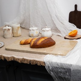 Adolif Marble Cutting Board For Kitchen, 16x20 Inch, Marble Slab With Non-Slip Feets For Cheese, Dough And Chocolate Tempering-Christmas Thanksgiving Gift,Pack Of 1 Piece