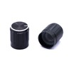 Taiss/ 10pcs Black Metal 6 mm Knurled Shaft Insert Dia.
