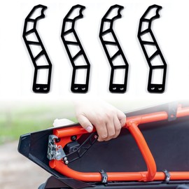 SAUTVS 4PCS Metals Door Handles for Can Am X3 MAX, Black Powder Coating Door Latches for Can-Am Maverick X3 X DS RS Turbo R Max 4 Door Models Accessories