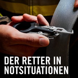 LEATHERMAN - Raptor Rescue - Multitool Rescue Scissors with 6 Practical Functions - Ideal for Professional Emergency Service or Everyday Tasks - Blue and Yellow